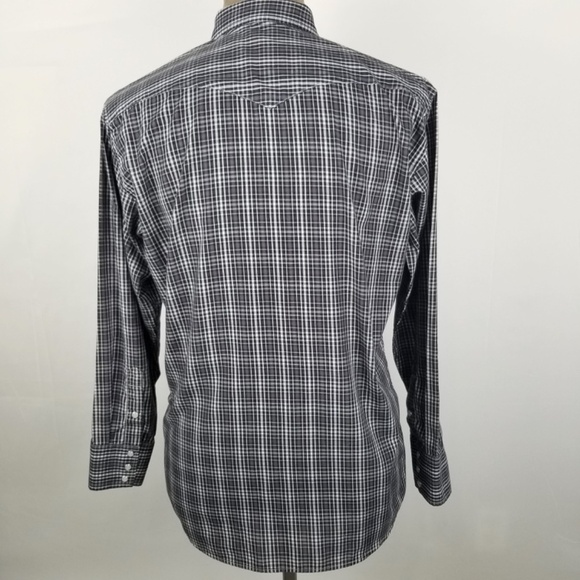 PANHANDLE SLIM- Mens Size 16/34 Long Sleeve Western Pearl Snap Shirt- Plaid - Picture 4 of 9
